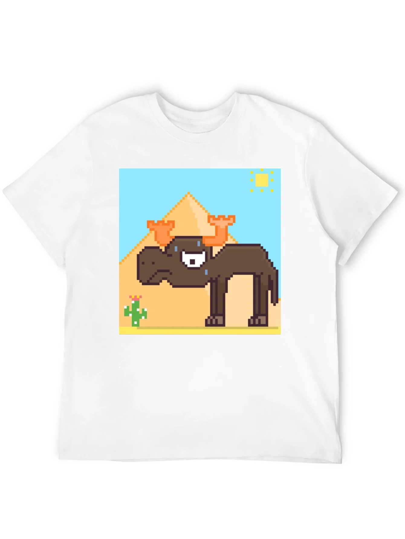 Pixelated Moose Desert Graphic Tee