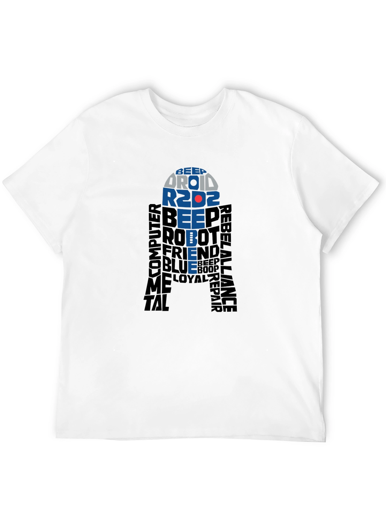 Star Wars R2D2 Word Art T-Shirt