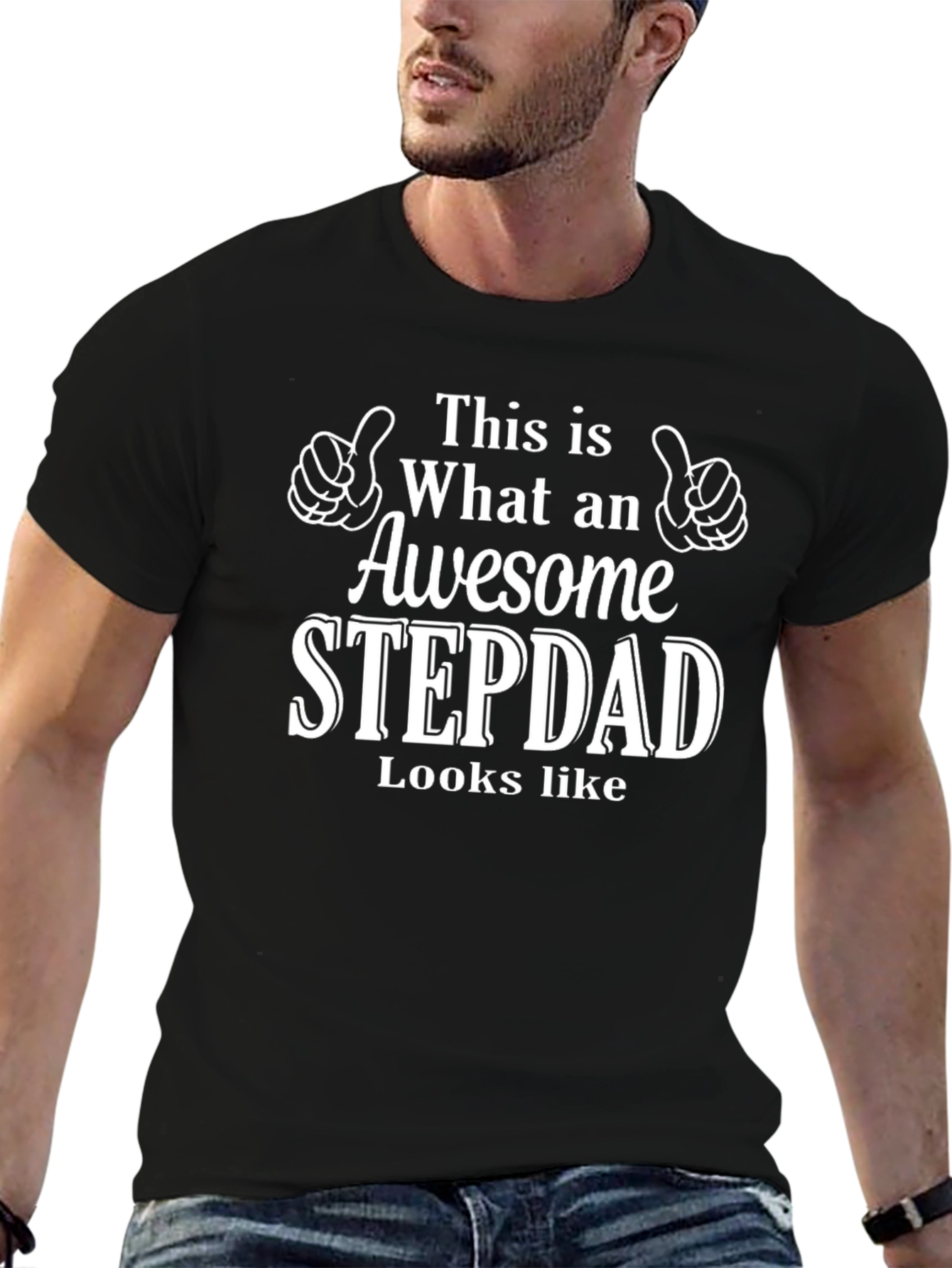 Awesome Stepdad T-Shirt - Fathers Day Gift Idea