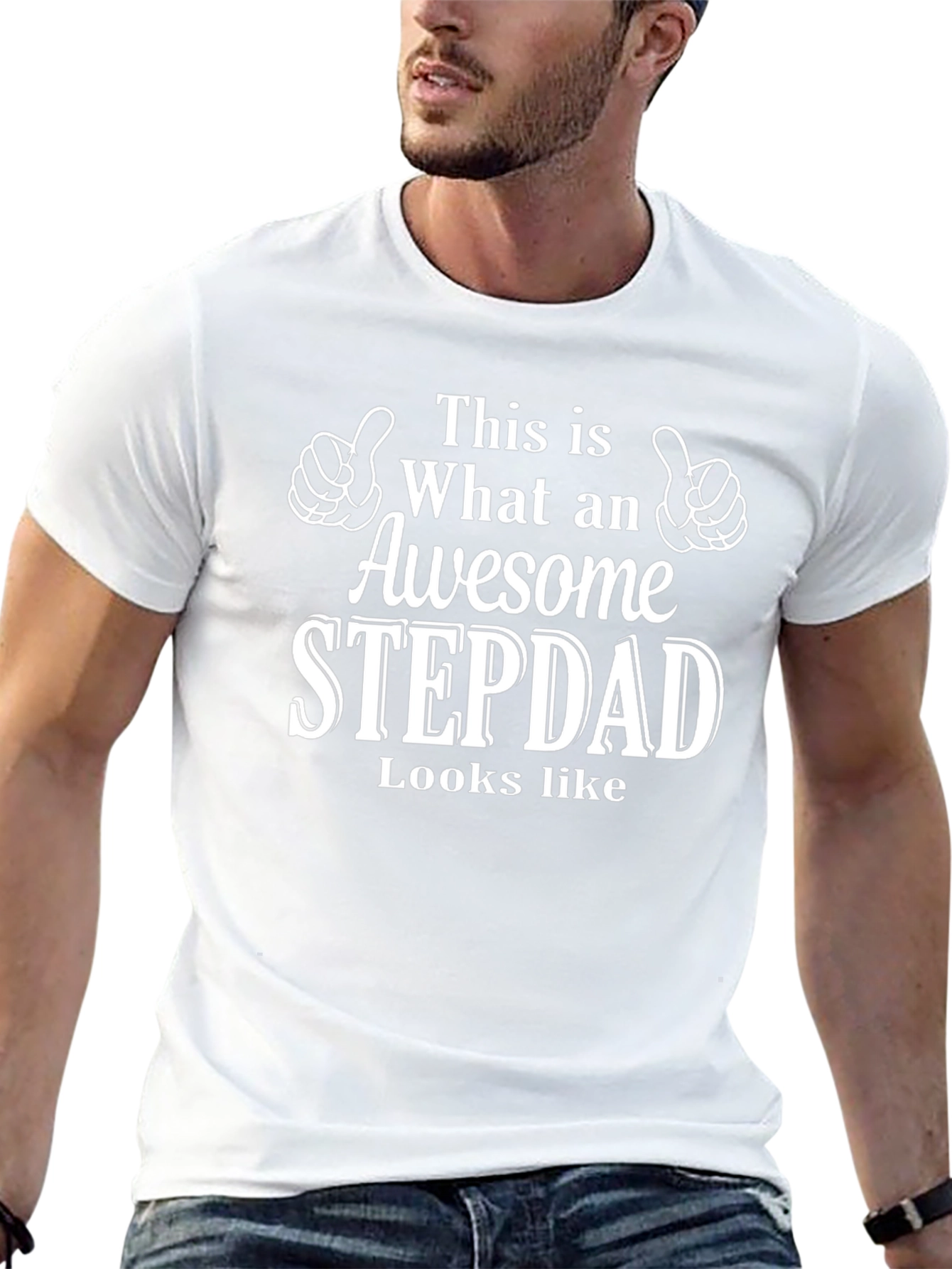 Awesome Stepdad T-Shirt - Fathers Day Gift Idea