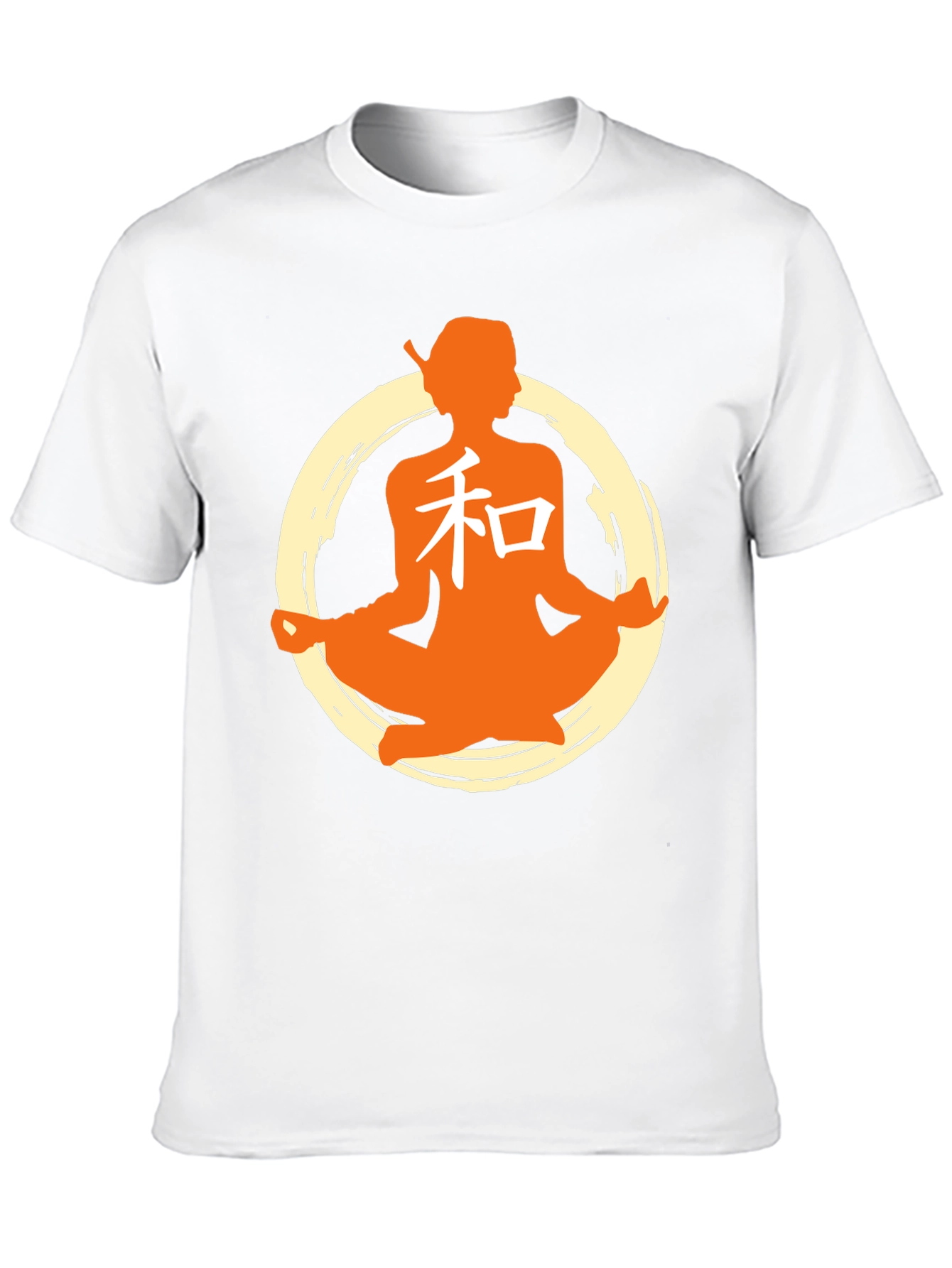 Zen Meditation Graphic T-Shirt - Black
