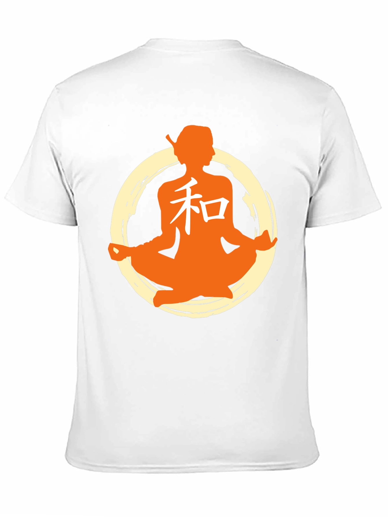 Zen Meditation Graphic T-Shirt - Black
