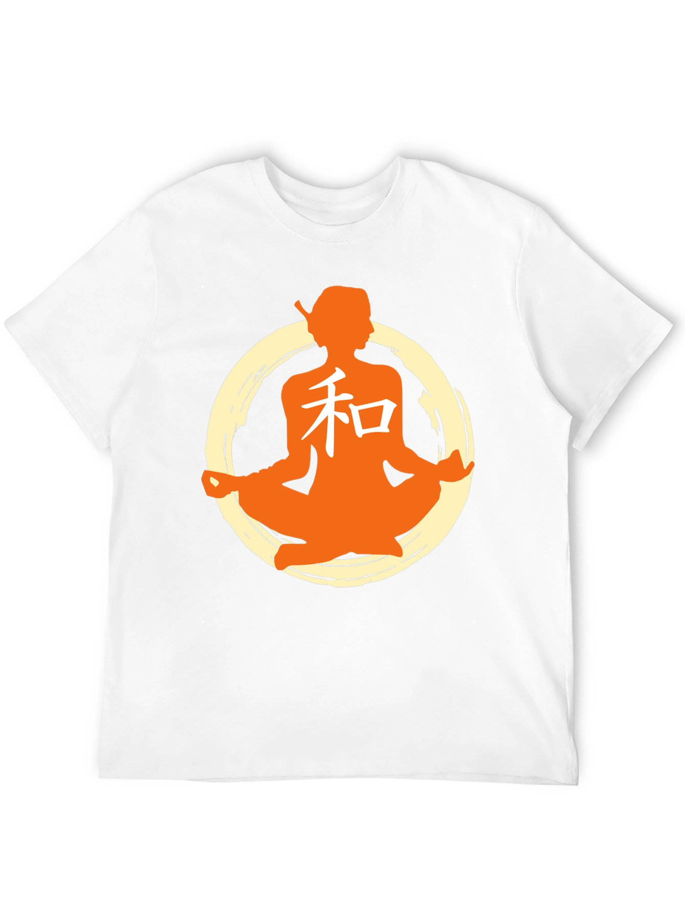 Zen Meditation Graphic T-Shirt - Black