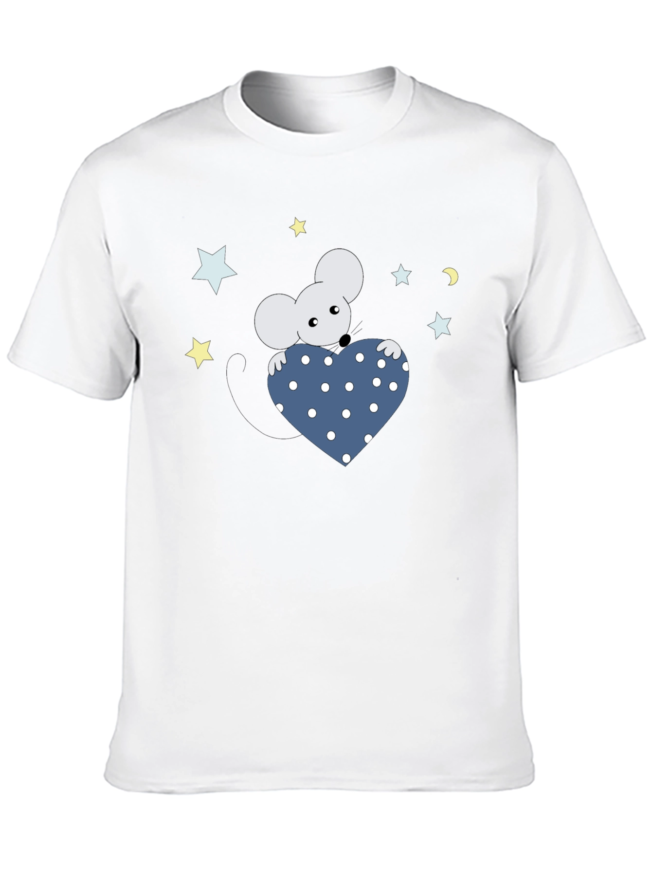 Cute Mouse Holding Heart T-Shirt