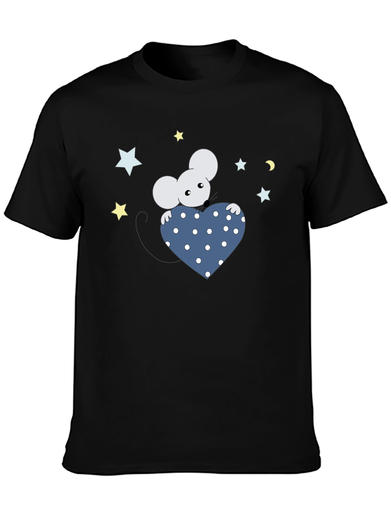 Cute Mouse Holding Heart T-Shirt