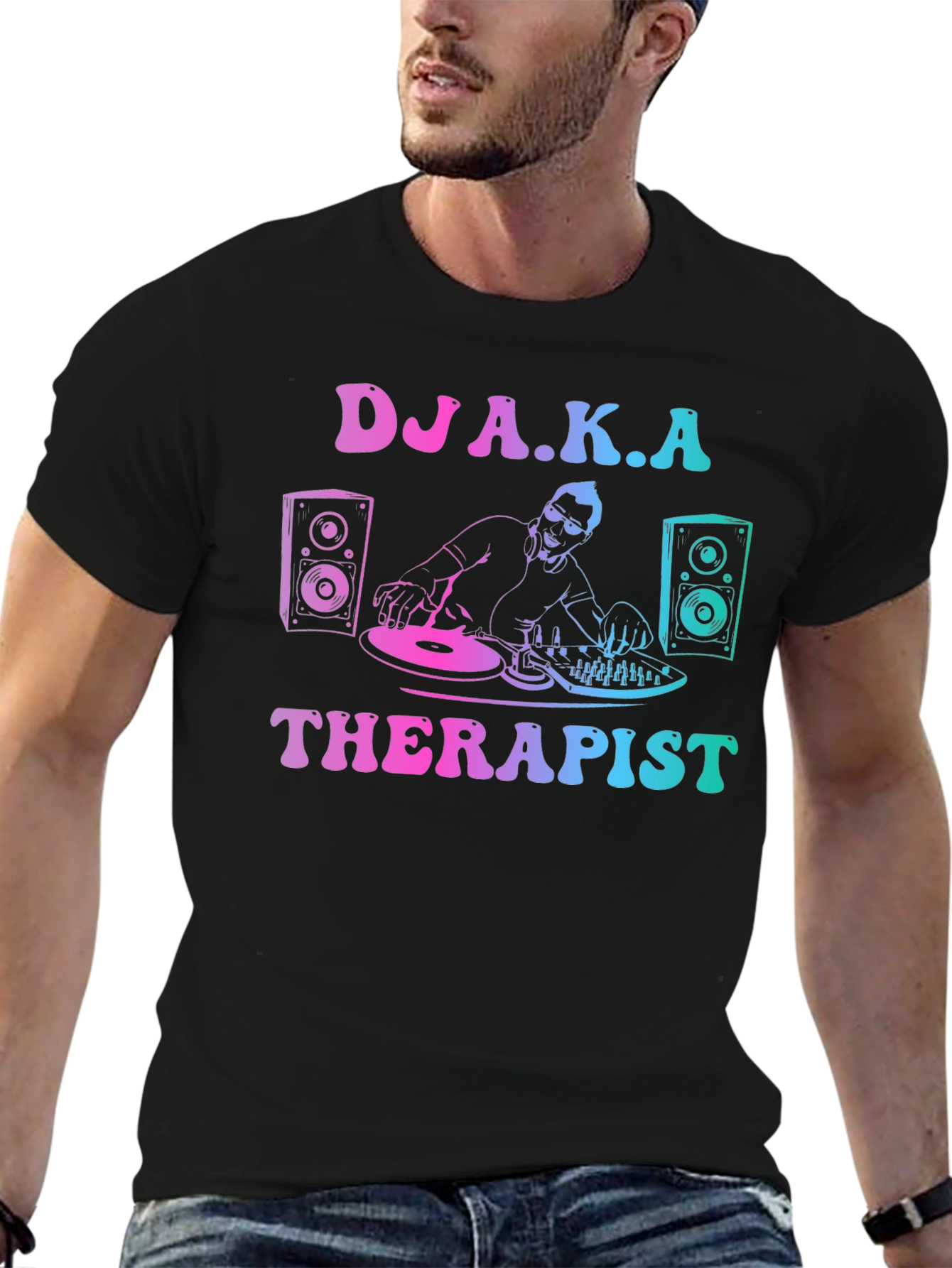 DJ A.K.A Therapist Graphic T-Shirt