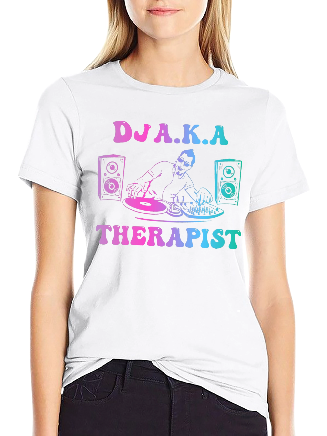 DJ A.K.A Therapist Graphic T-Shirt
