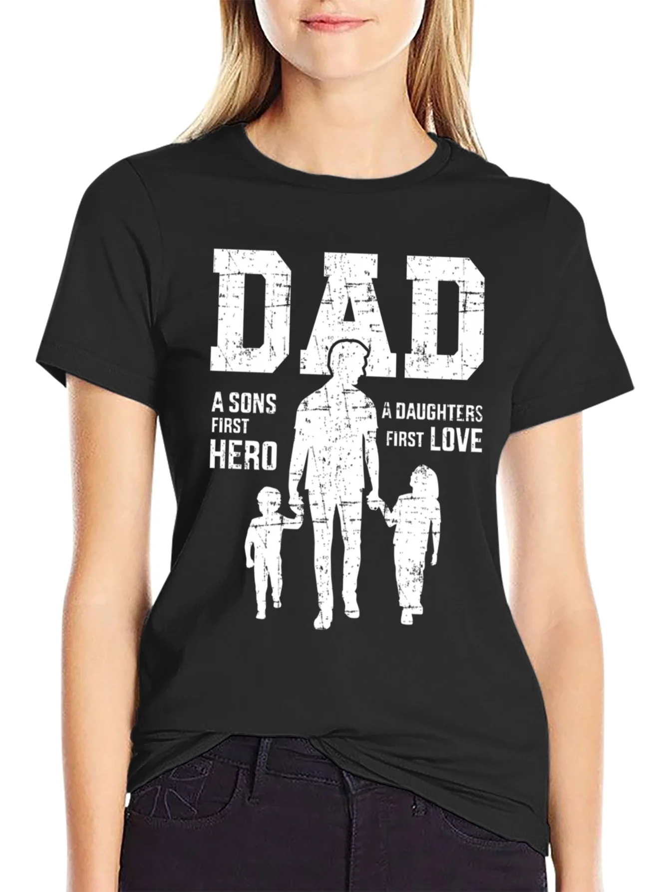 Dad Hero Graphic T-Shirt Fathers Day Gift