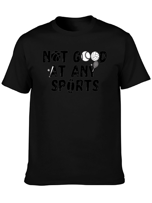 Not Good At Sports Graphic Tee - Funny T-Shirt