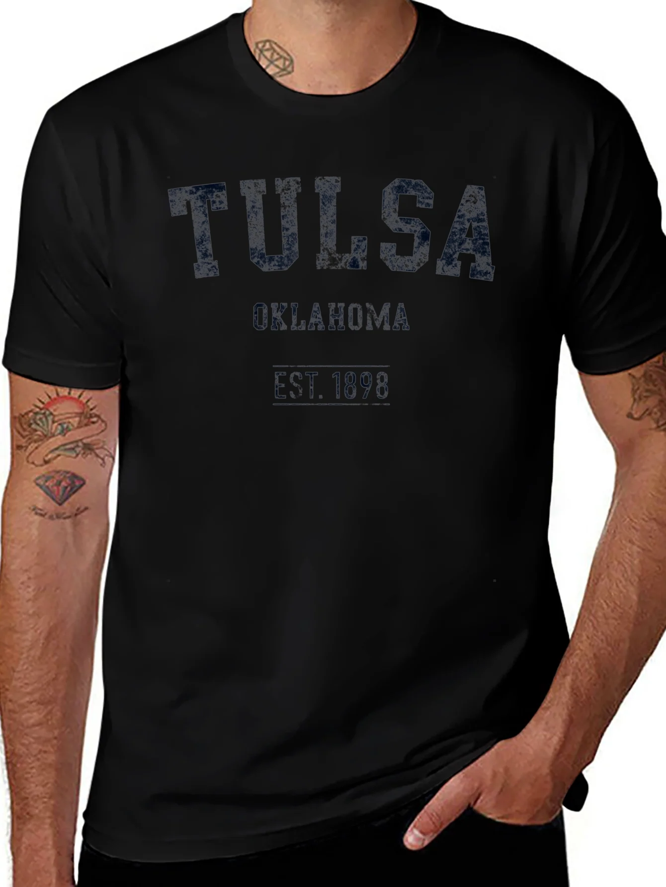 Tulsa Oklahoma Est. 1898 Graphic T-Shirt