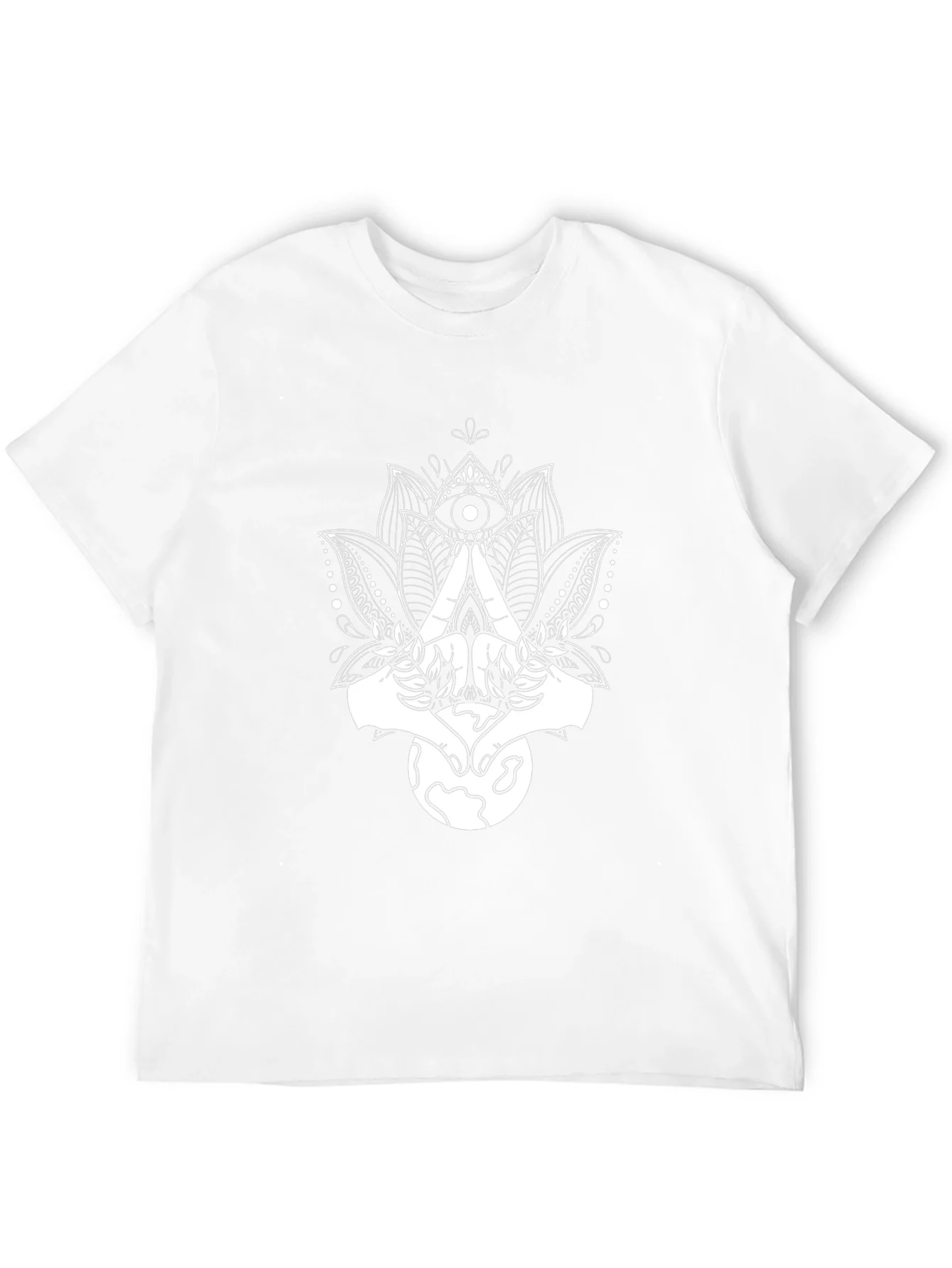 Enlightened Earth Tee - Lotus & All-Seeing Eye Graphic