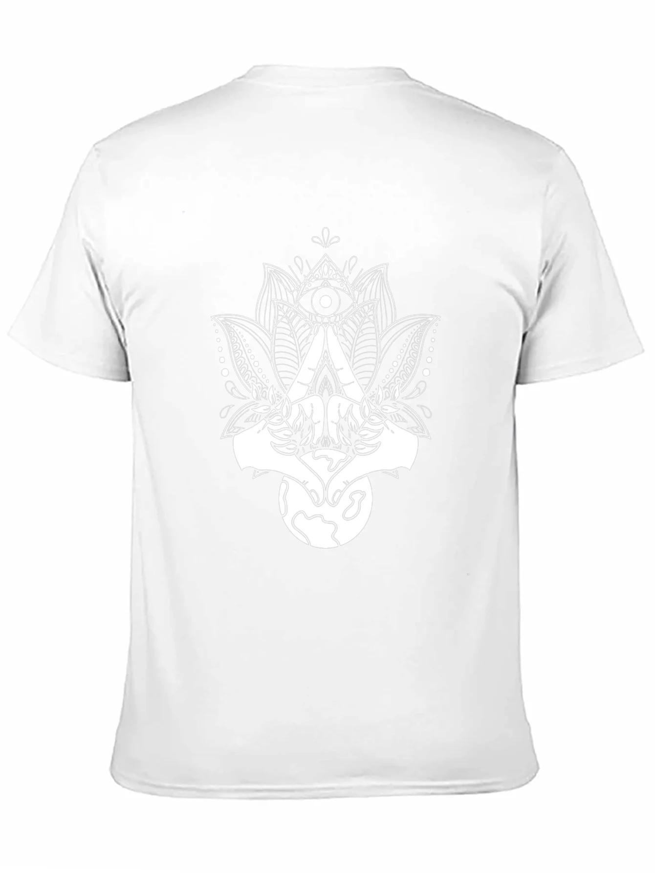 Enlightened Earth Tee - Lotus & All-Seeing Eye Graphic