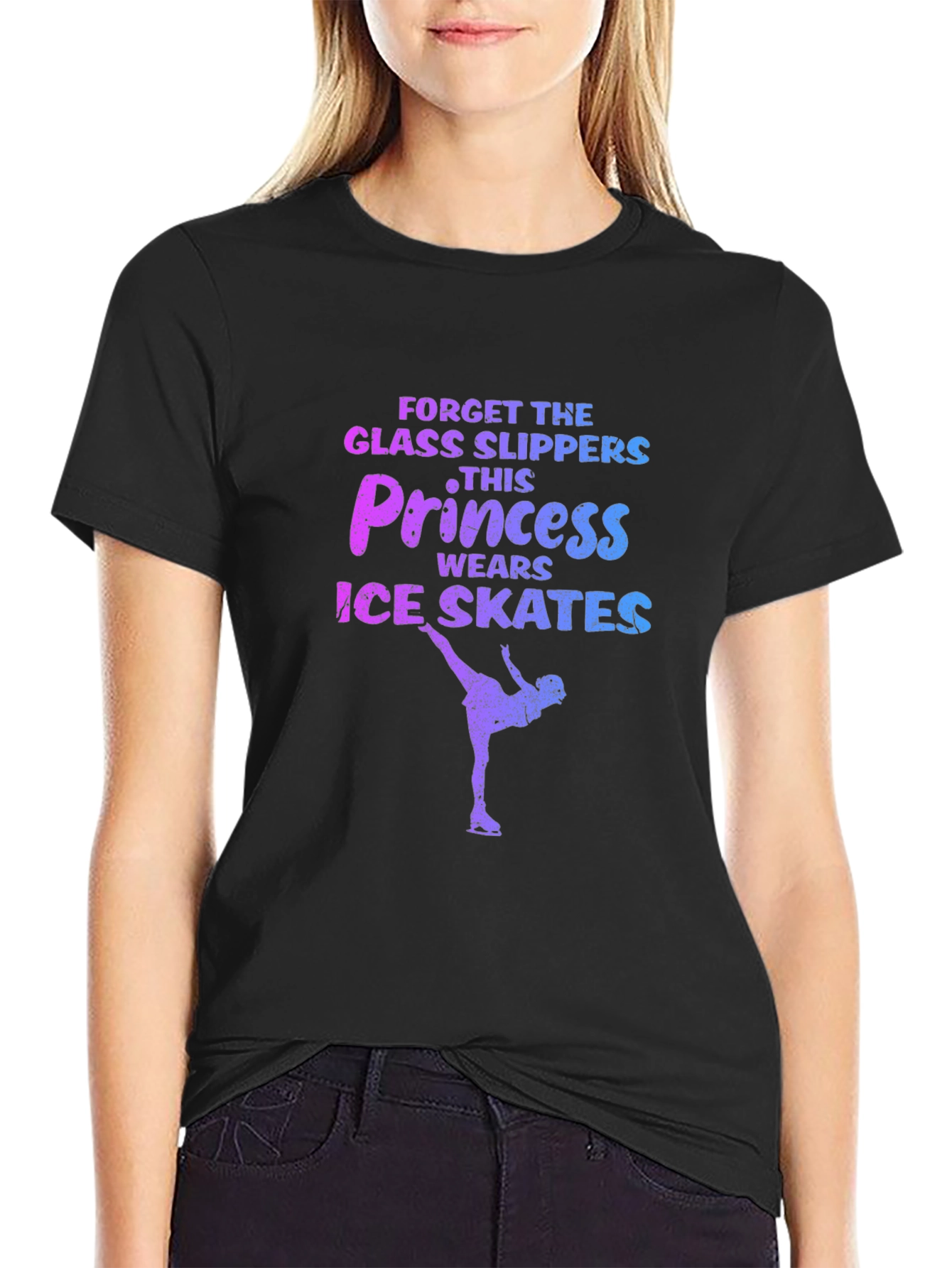 Ice Skating Princess Graphic T-Shirt