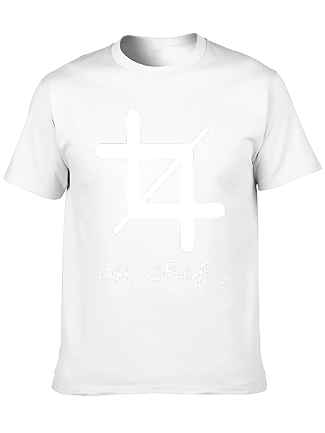 Oh Crop! Black Graphic Tee
