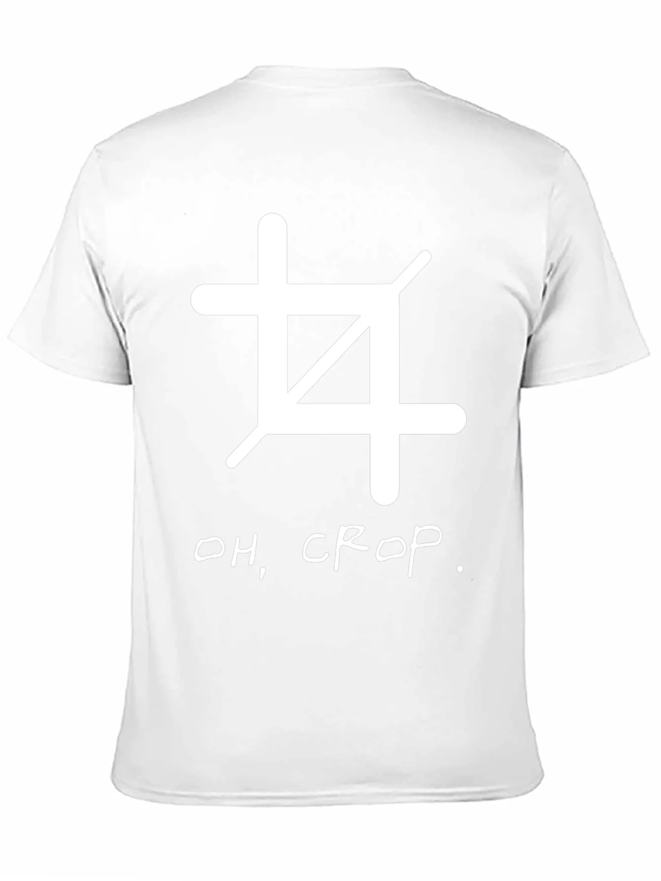Oh Crop! Black Graphic Tee