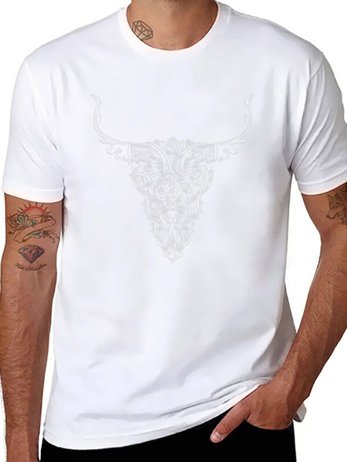 Black Bull Graphic Tee - Edgy Design
