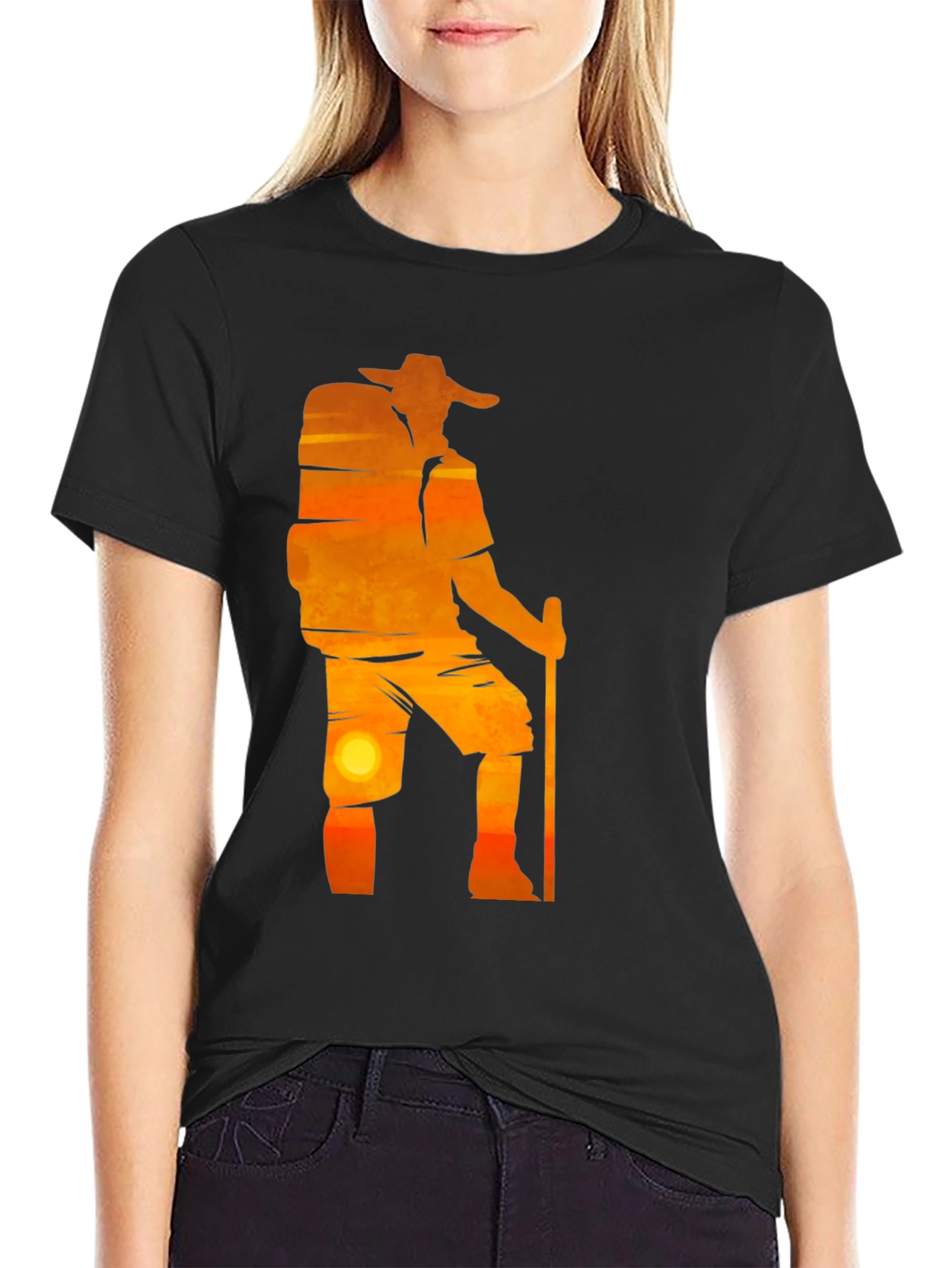 Sunset Hiker Graphic T-Shirt