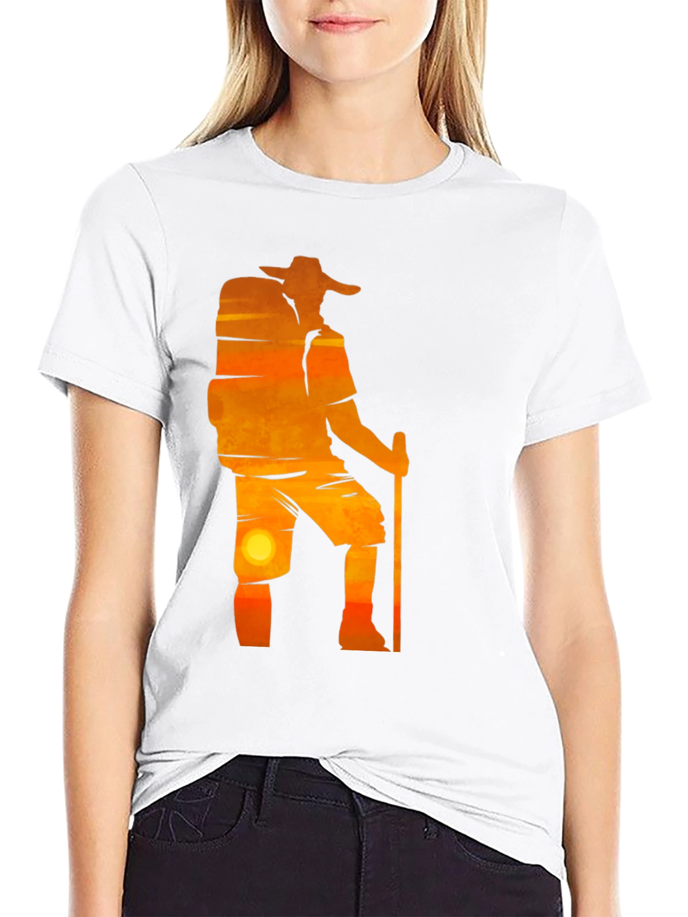 Sunset Hiker Graphic T-Shirt