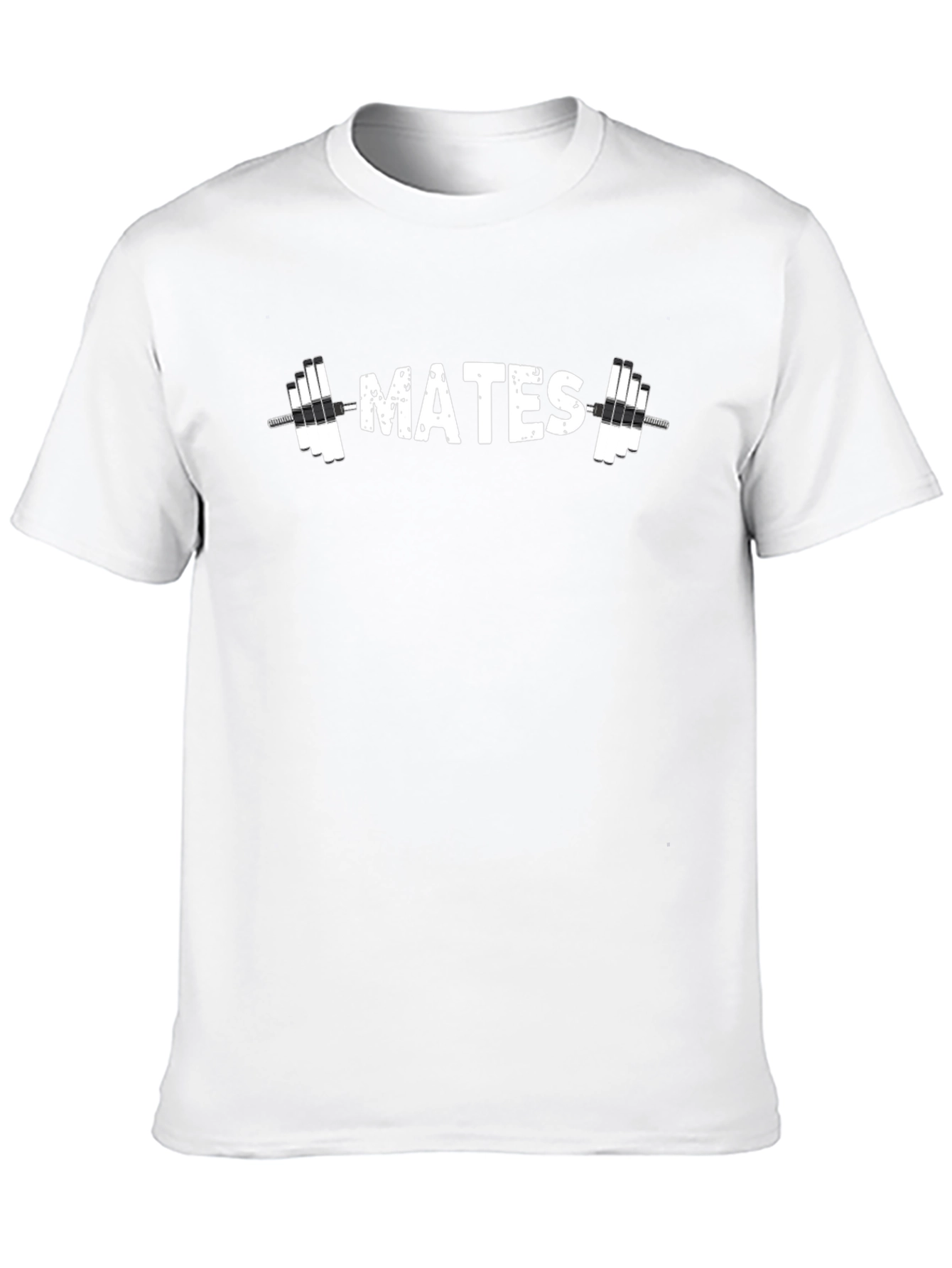 Gym Mates Graphic Tee - Black Cotton T-Shirt