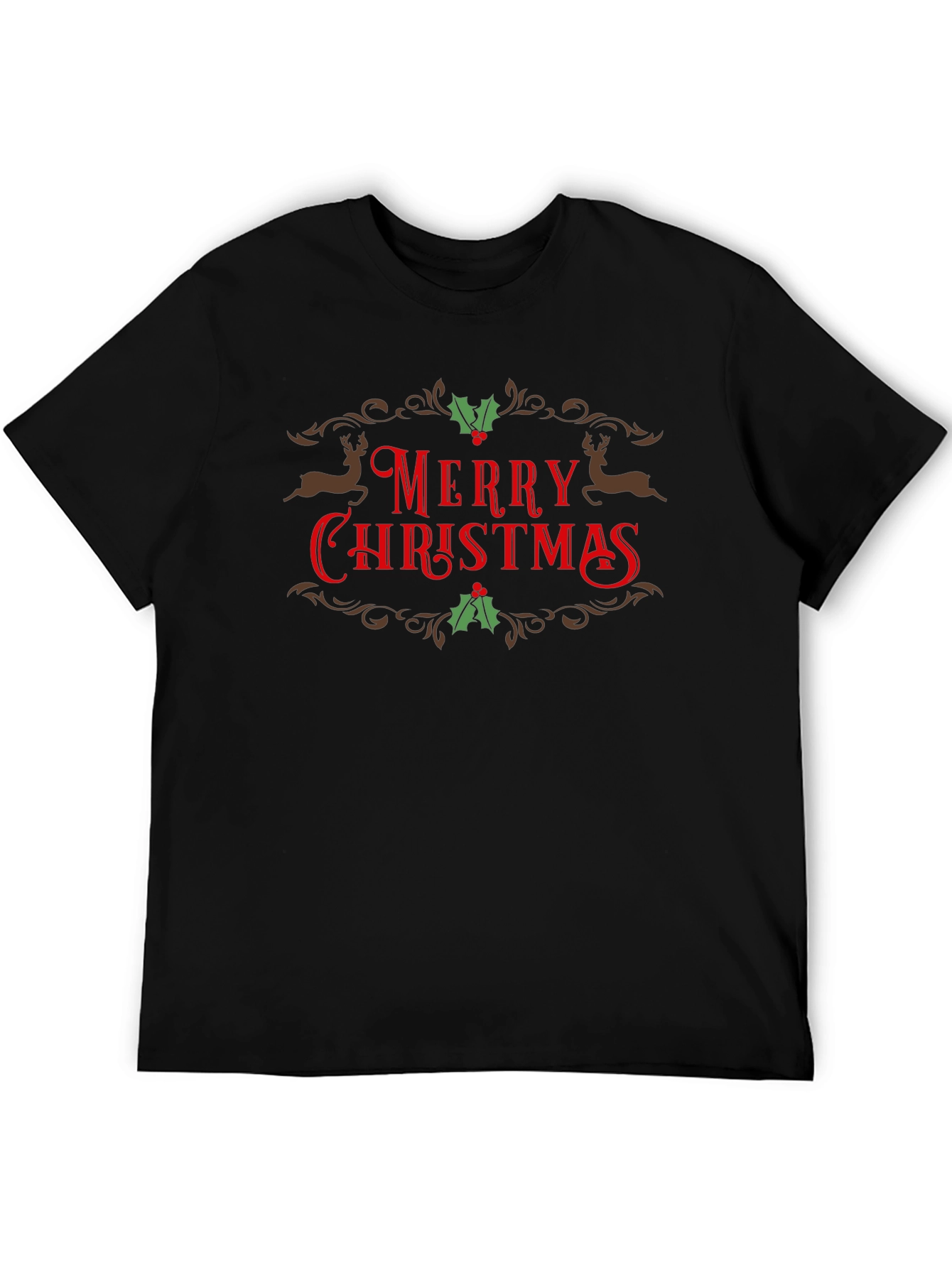 Merry Christmas Graphic Tee Holiday Shirt