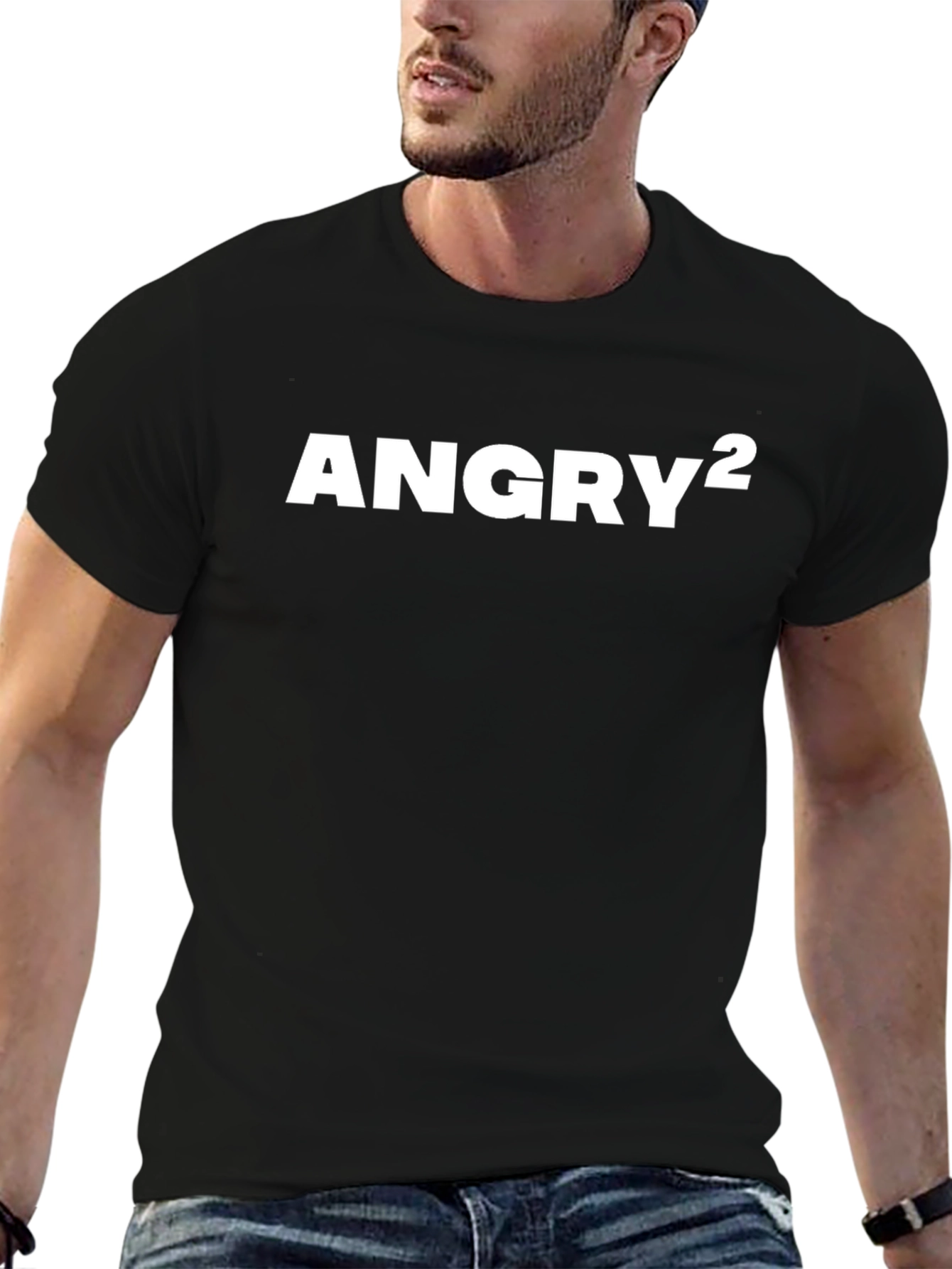 ANGRY Squared Graphic T-Shirt - Bold Streetwear