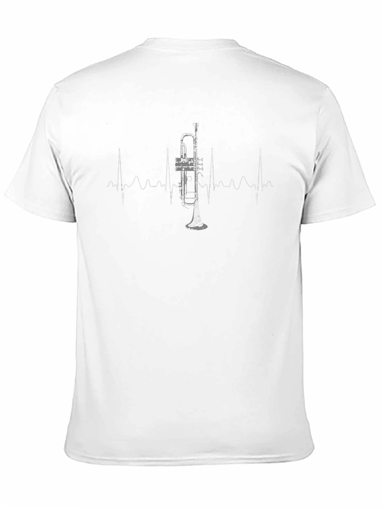 Trumpet Heartbeat T-Shirt - Music Lover Tee