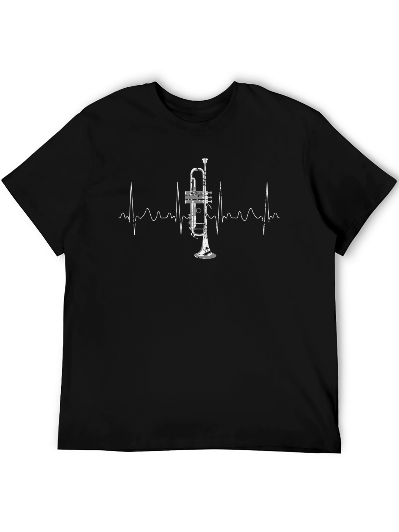 Trumpet Heartbeat T-Shirt - Music Lover Tee