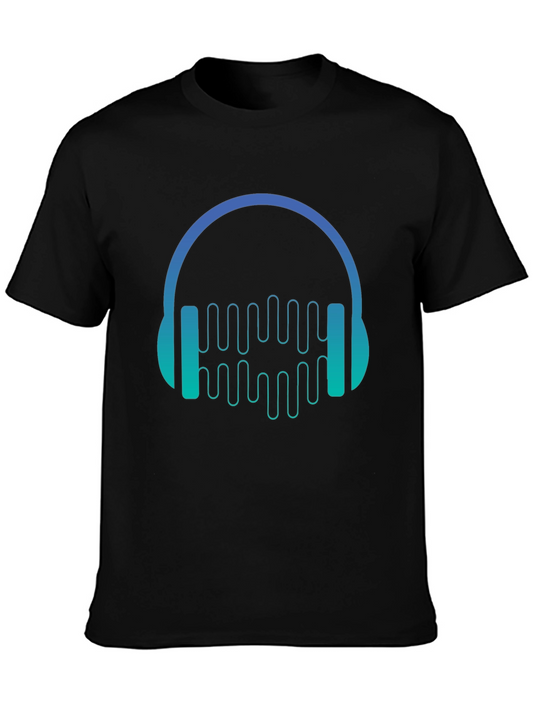 Headphone Music Graphic T-Shirt
