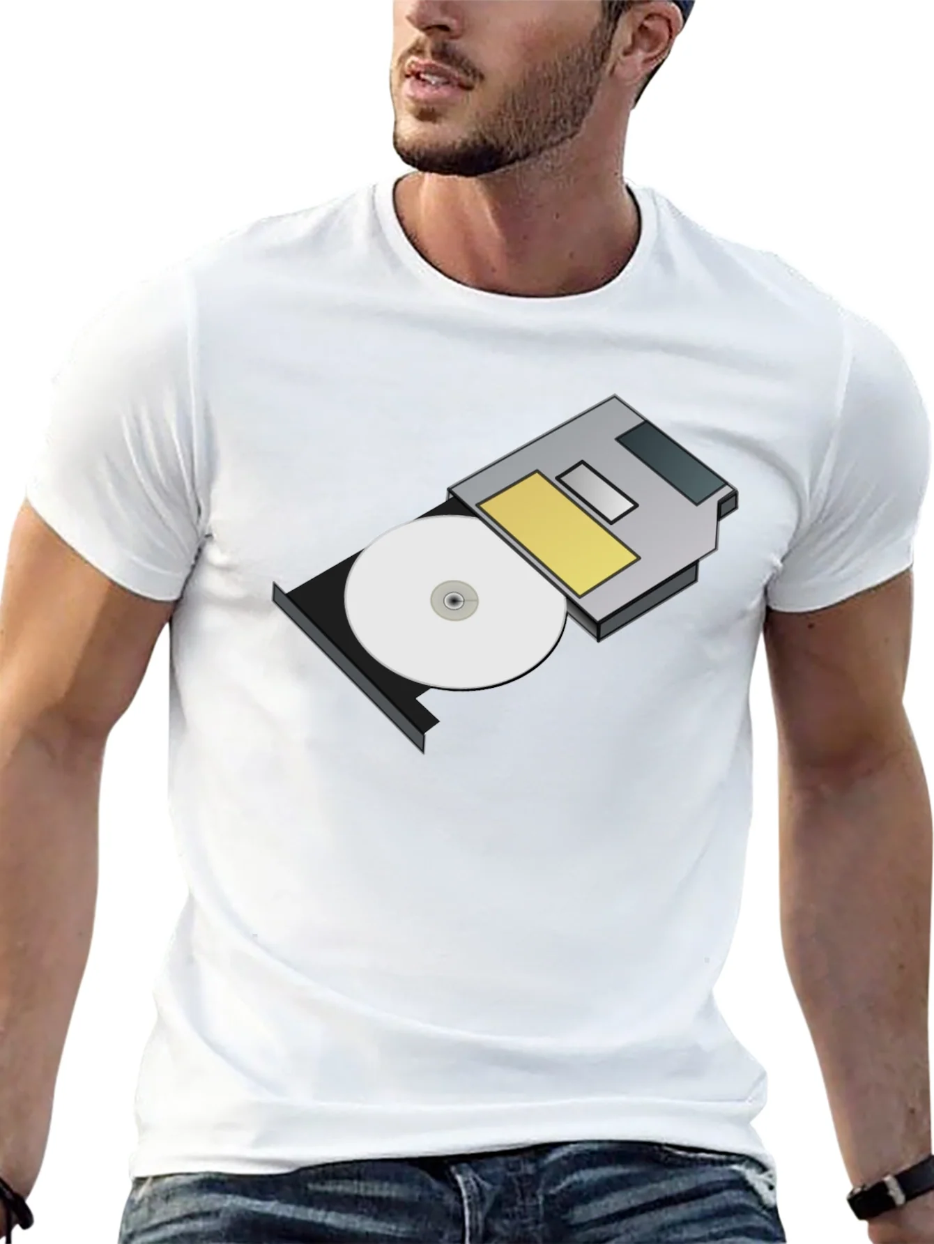 Floppy Disk T-Shirt - Retro Tech Style
