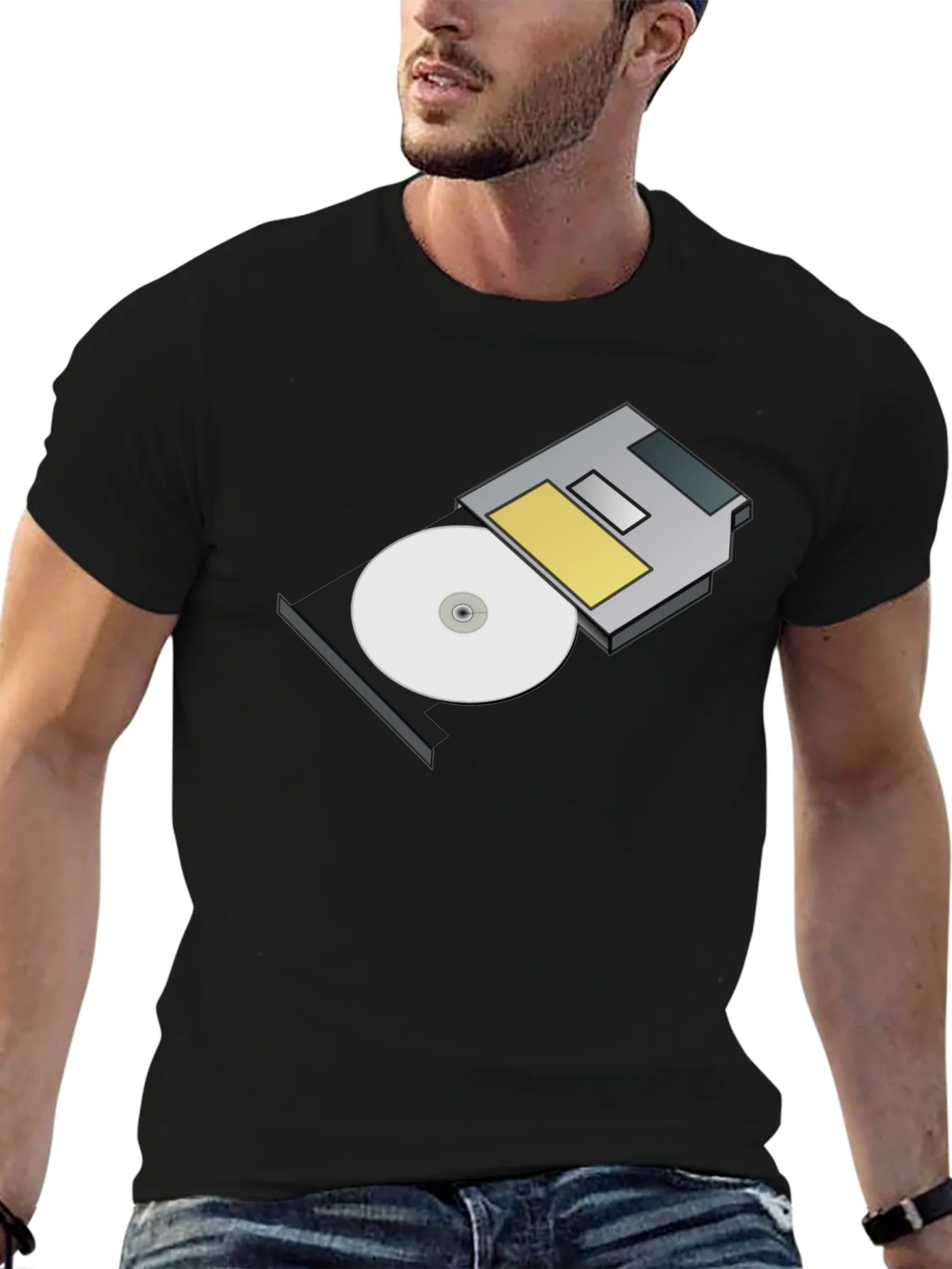 Floppy Disk T-Shirt - Retro Tech Style