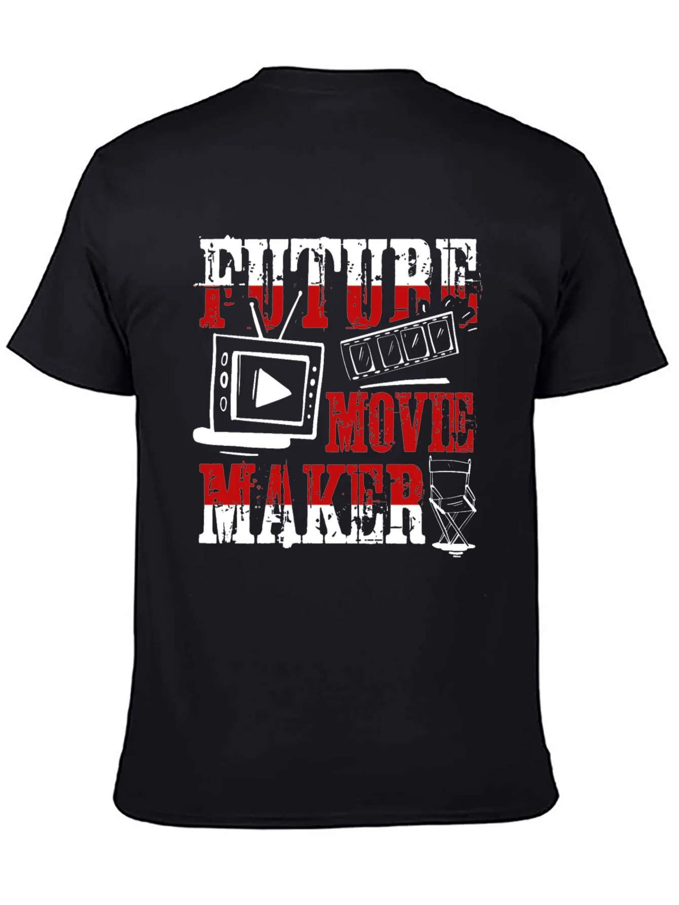 Future Movie Maker Graphic T-Shirt - Black