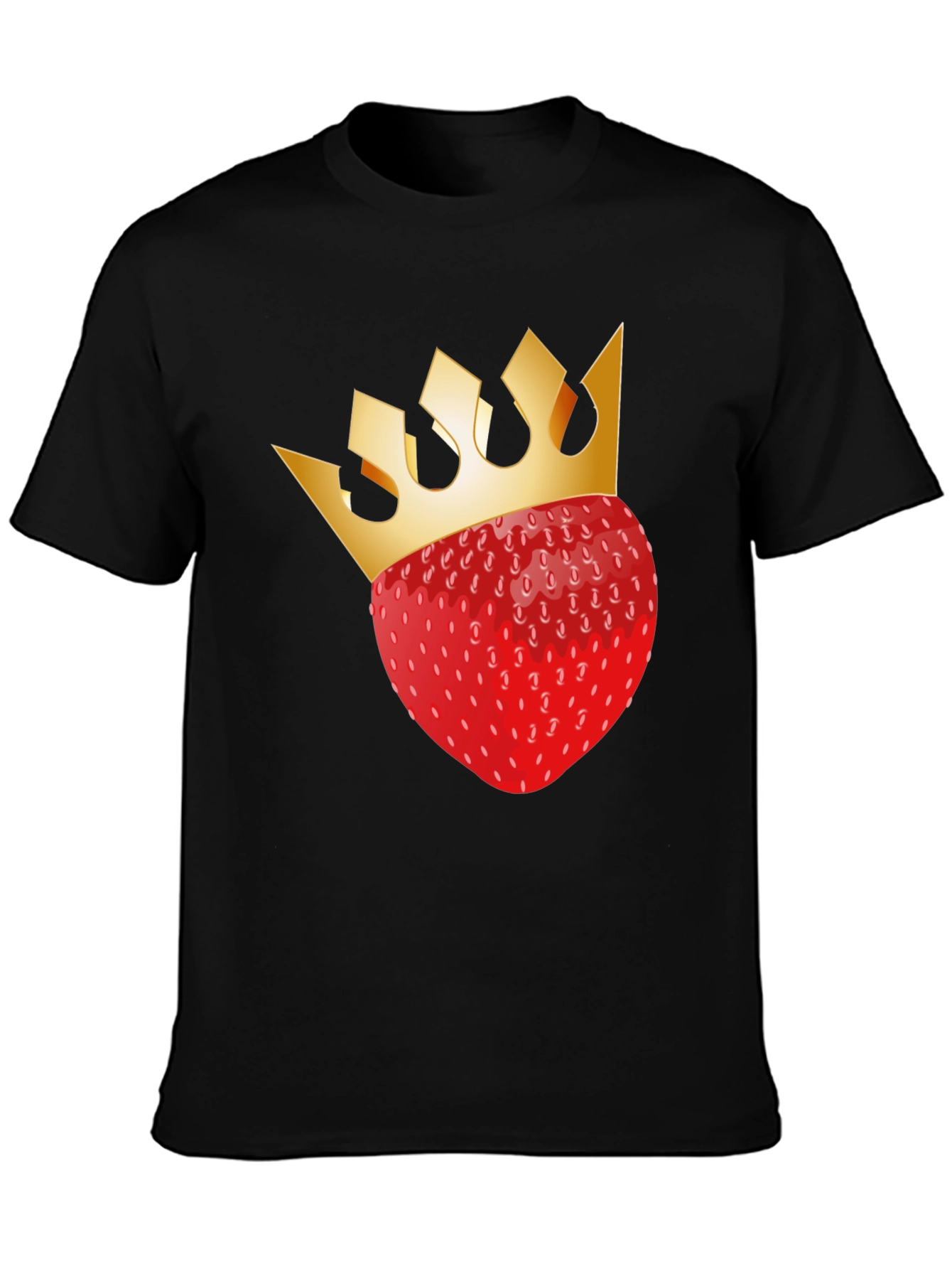 Strawberry King T-Shirt - Black