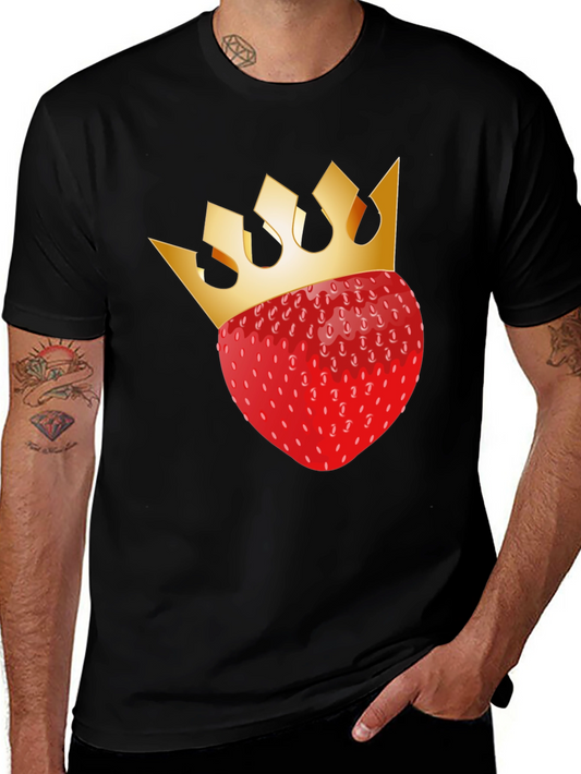 Strawberry King T-Shirt - Black