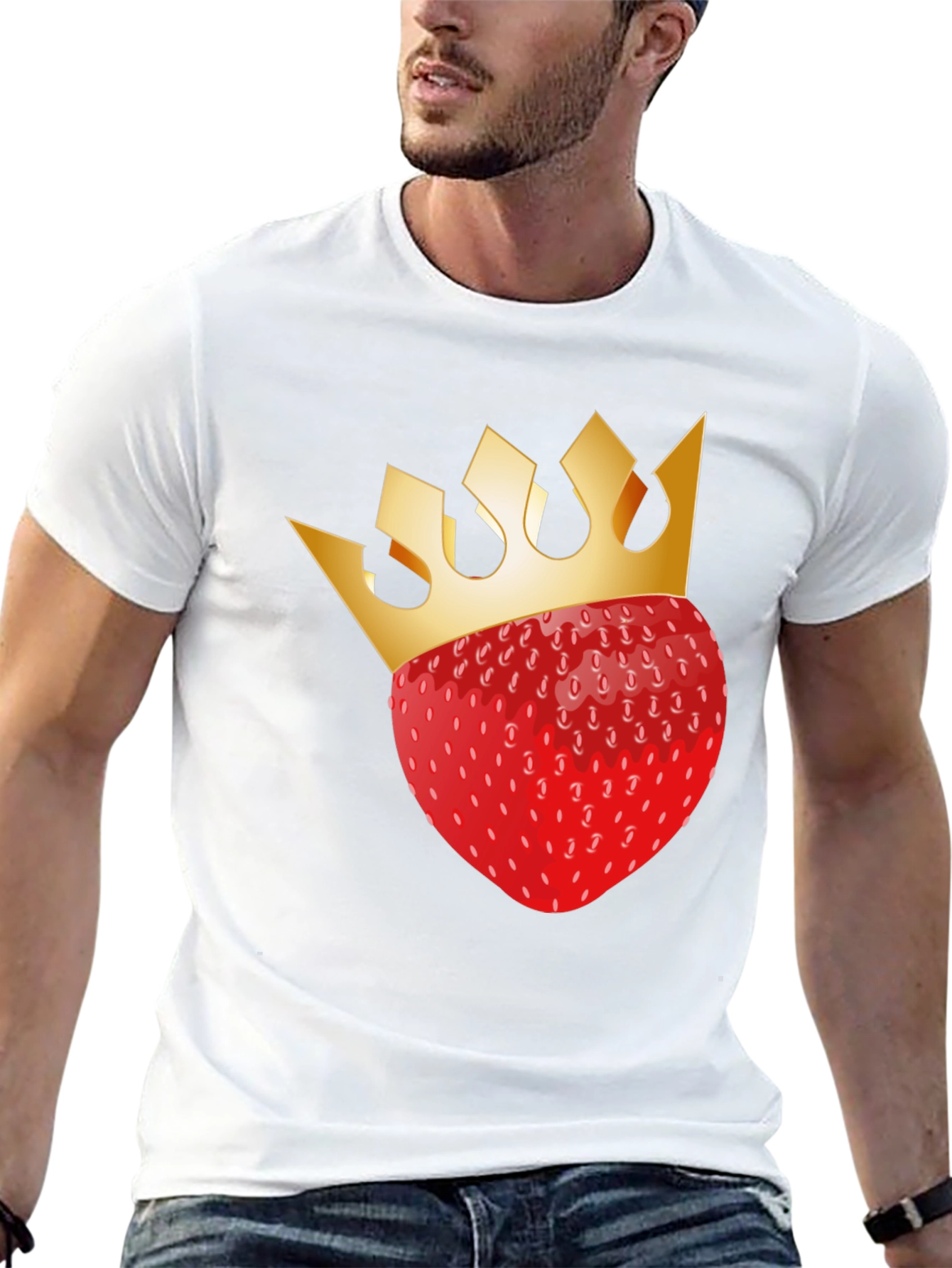 Strawberry King T-Shirt - Black