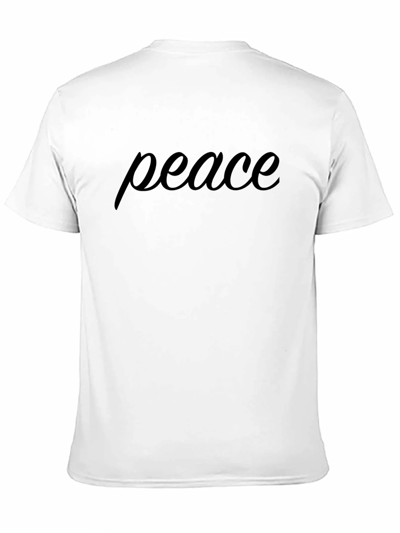 Peace Graphic Tee - Black Cotton Comfort
