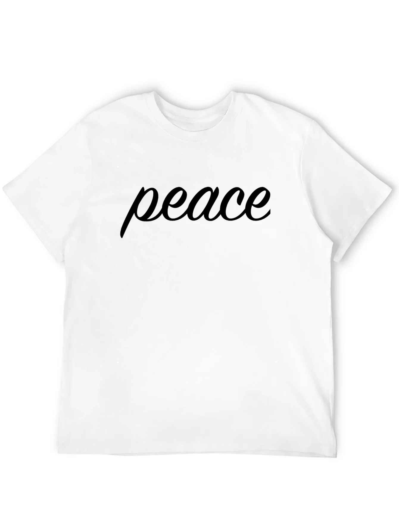 Peace Graphic Tee - Black Cotton Comfort
