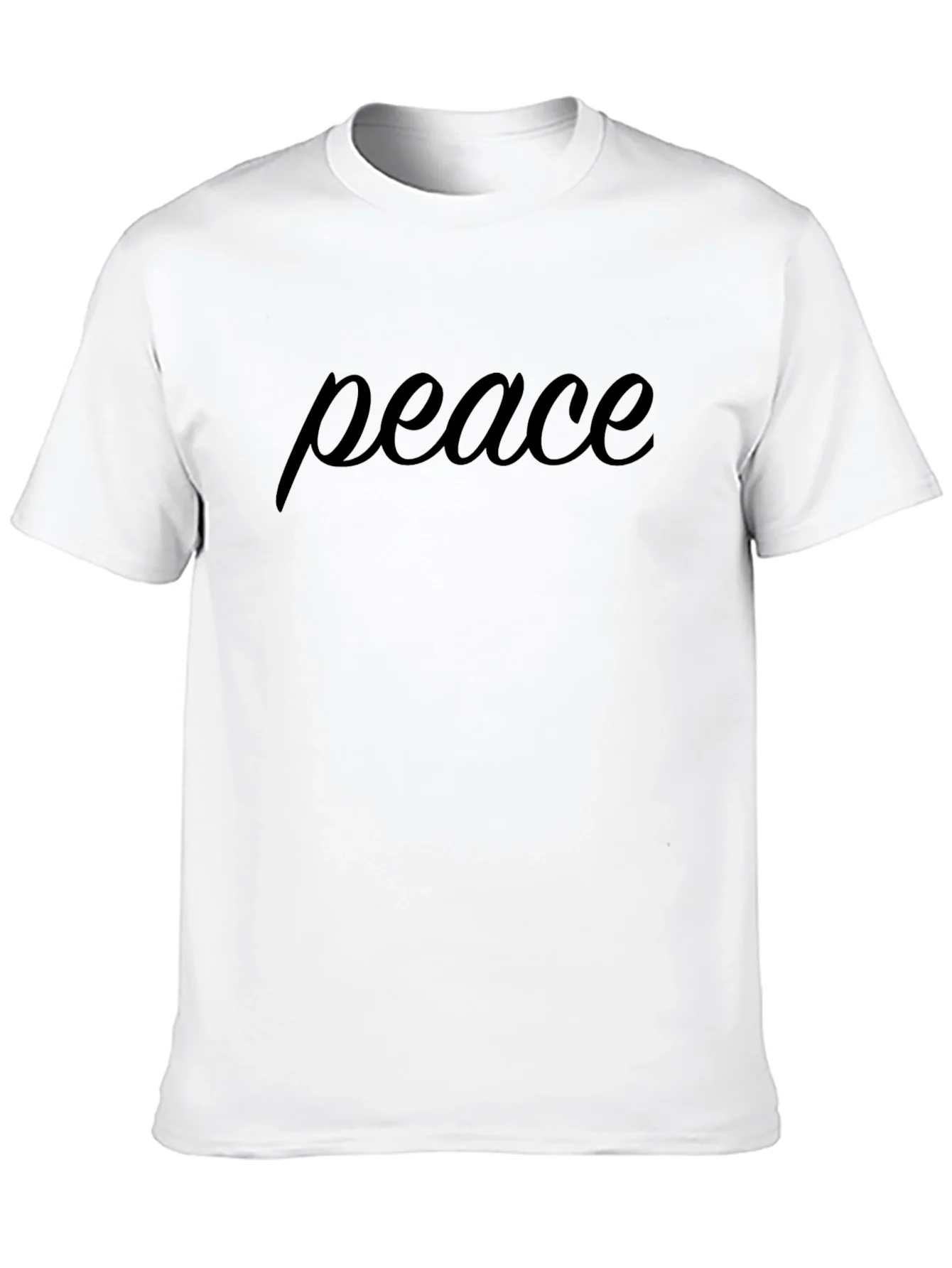 Peace Graphic Tee - Black Cotton Comfort