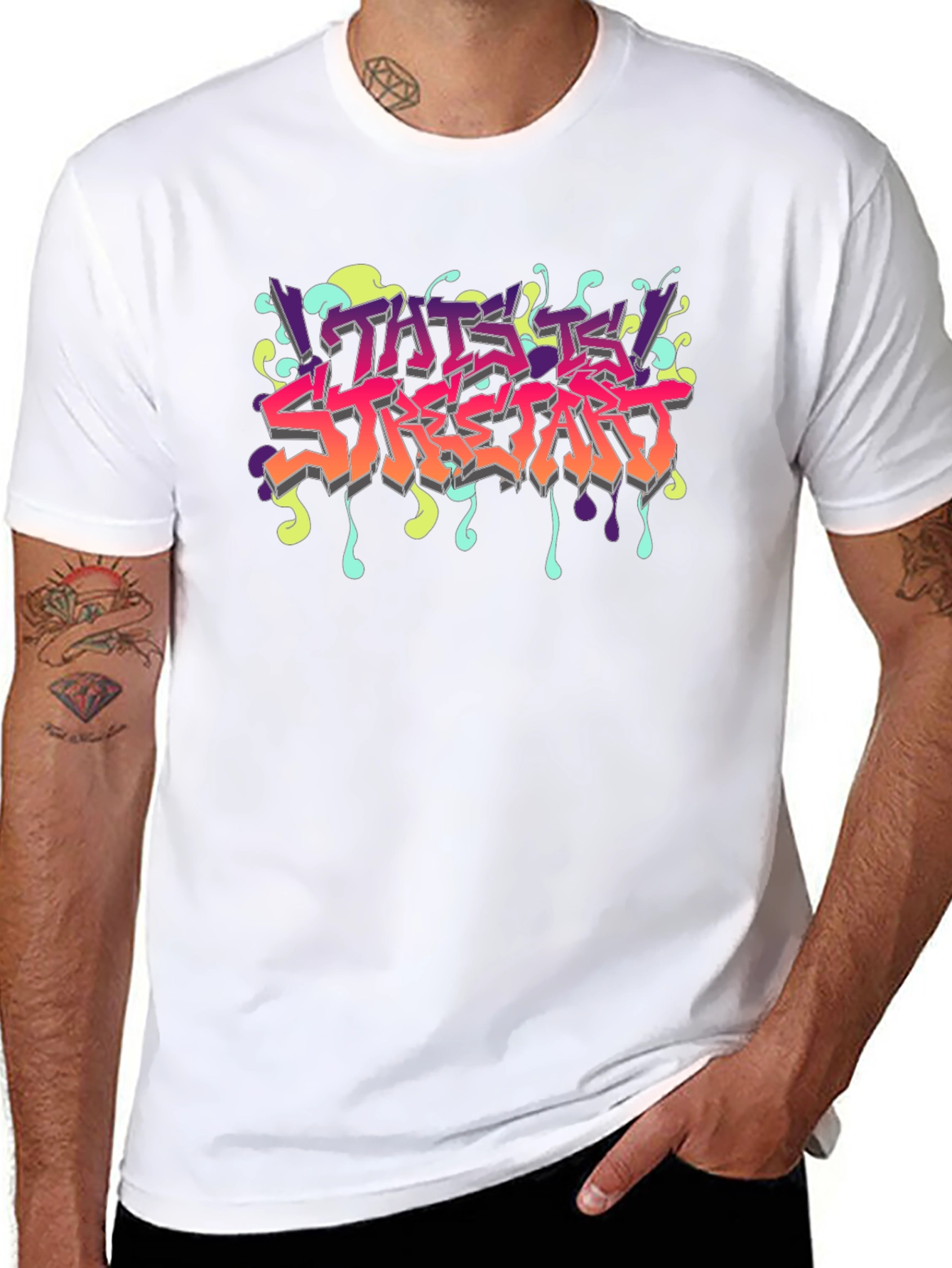 This Is Streetart Black Graphic Tee