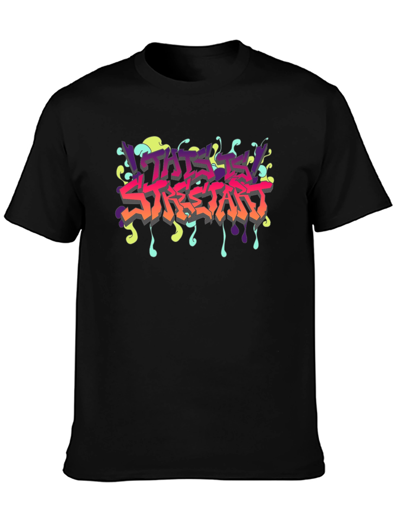 This Is Streetart Black Graphic Tee