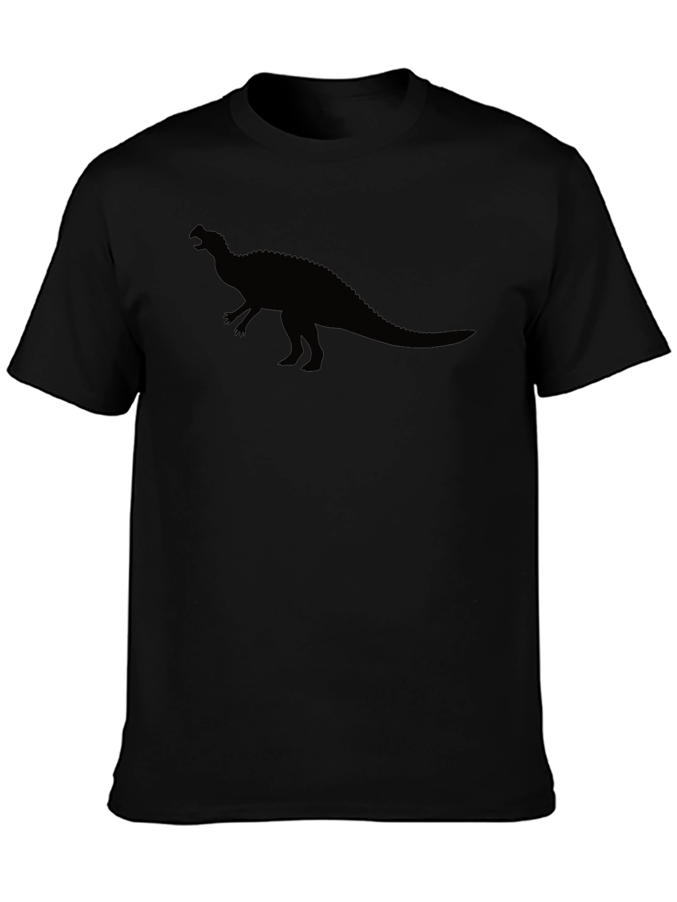 Cool Dinosaur Silhouette Black T-Shirt
