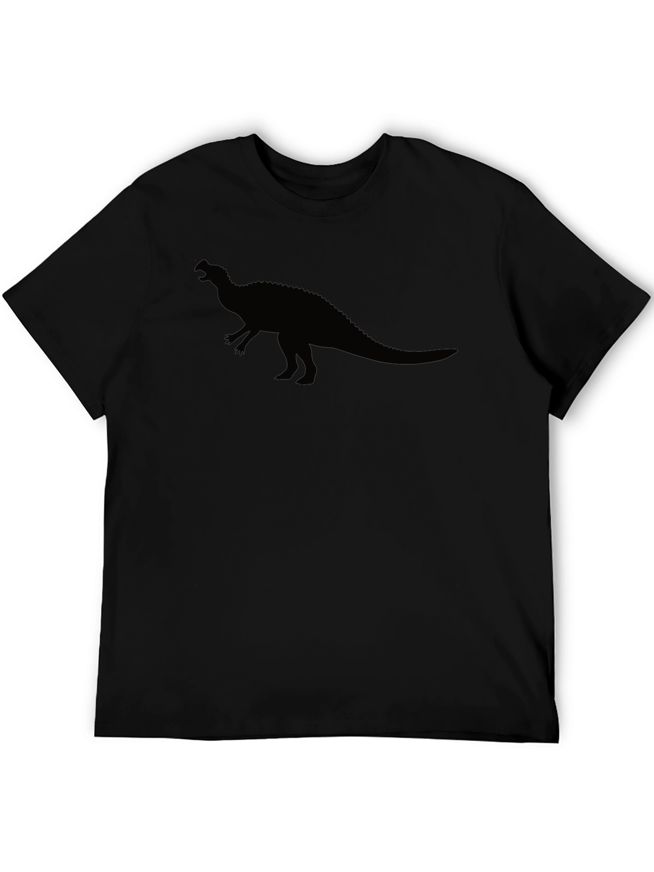 Cool Dinosaur Silhouette Black T-Shirt