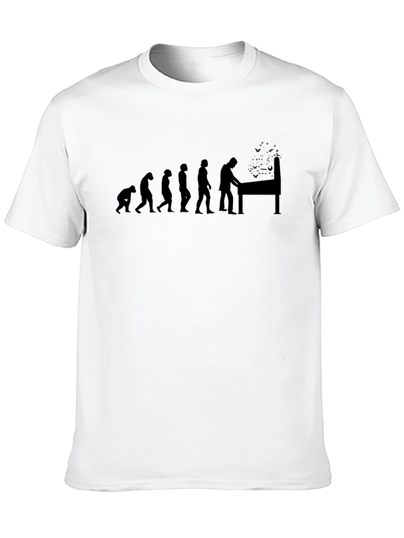 Evolution of Pinball Black T-Shirt