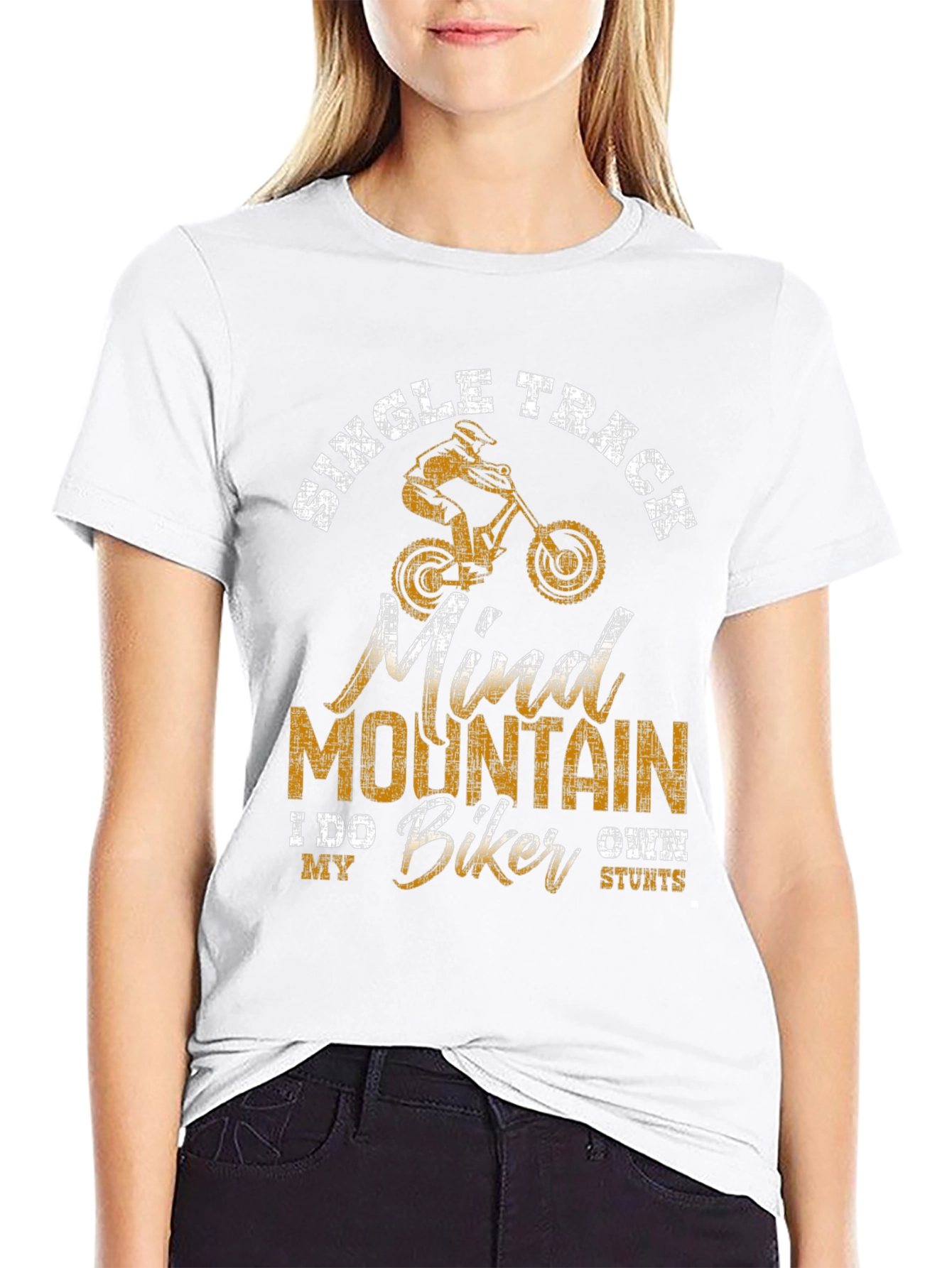 Single Track Mountain Biker T-Shirt