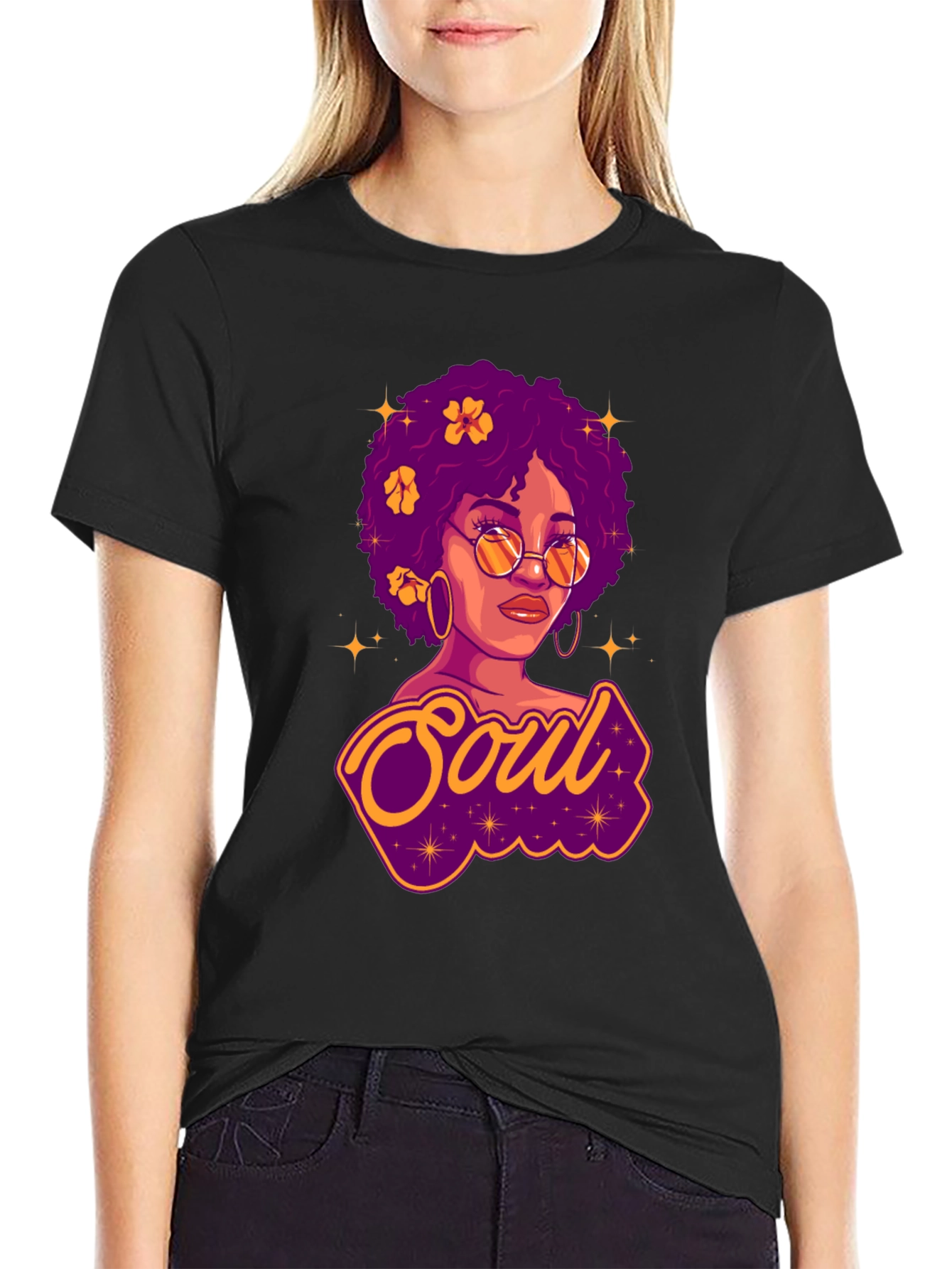 Soul Woman Graphic Print T-Shirt