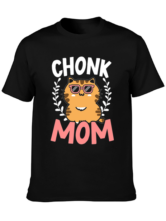 Chonk Mom T-Shirt - Cat Lovers Tee