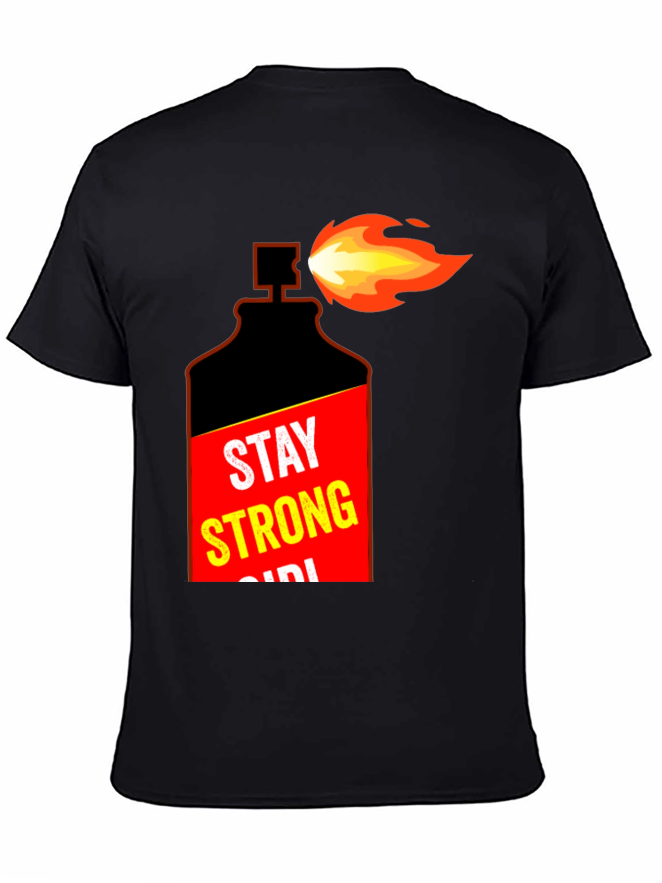 Stay Strong Molotov Cocktail Graphic T-Shirt