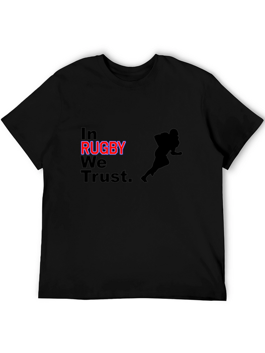 Rugby Fan T-Shirt - In Rugby We Trust