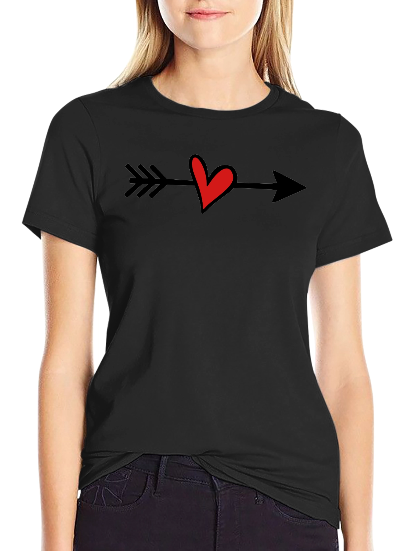 Heart Arrow T-Shirt - Love Cupid Valentine