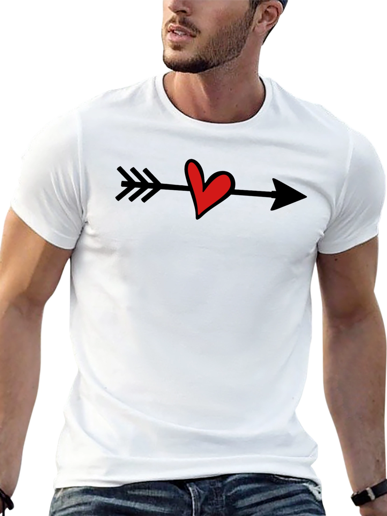 Heart Arrow T-Shirt - Love Cupid Valentine