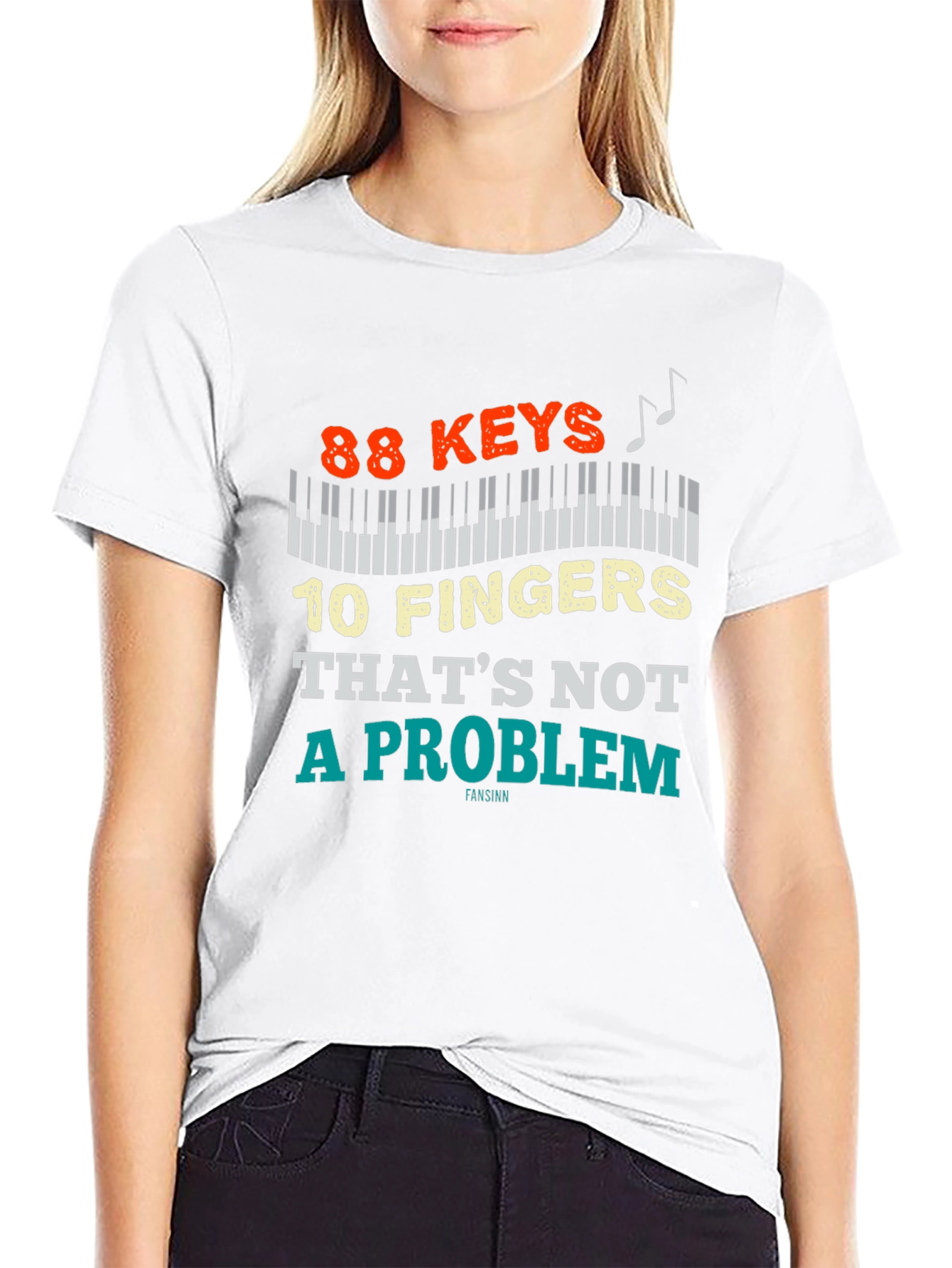 88 Keys 10 Fingers Piano Player T-Shirt